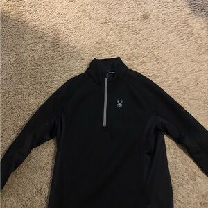 Spyder Men's Black Zip-Up Sweater
